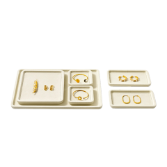 FANXI P199-202 Custom Luxury Ring Tray Display Stand Jewelry Organizer Jewellery Trays for Jewelry