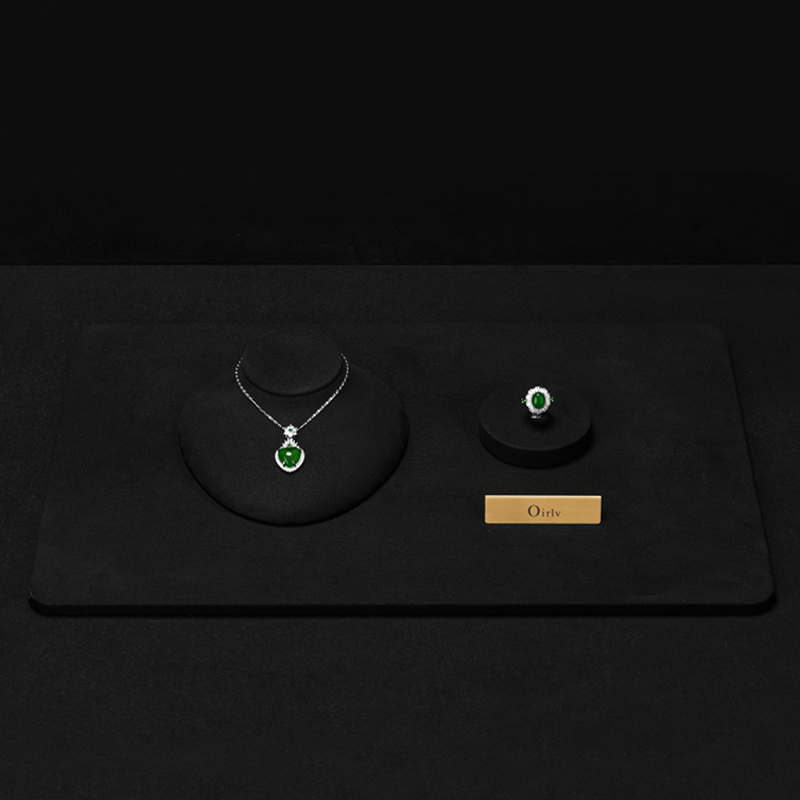 RX085 Necklace Display Storage Rack Jewelry Portrait Necklace Stand For Jade Gold Jewelry Necklace Display Props