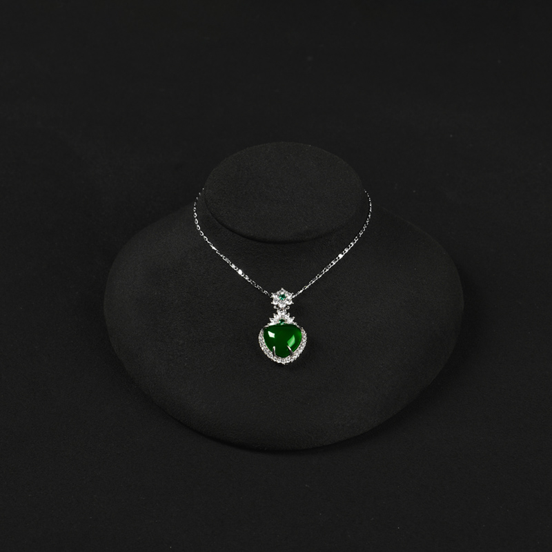 RX085 Necklace Display Storage Rack Jewelry Portrait Necklace Stand For Jade Gold Jewelry Necklace Display Props