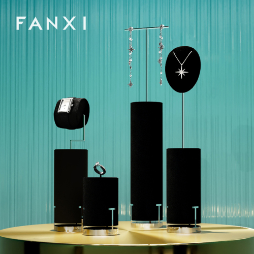 FANXI TT514 Store Display Props High-end Jewelry Display Rings Earrings Necklaces Watch Stands