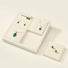 FANXI P134 Jewelry Storage Display Trays Showcase Holder Organizer Microfiber Jewelry Plates