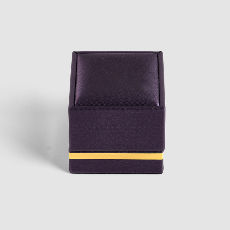 FANXI Custom purple velvet leather jewelry multi functional ring box