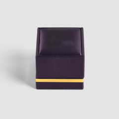 FANXI Custom purple velvet leather jewelry earring box