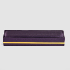 FANXI Custom purple velvet leather jewelry long chain box