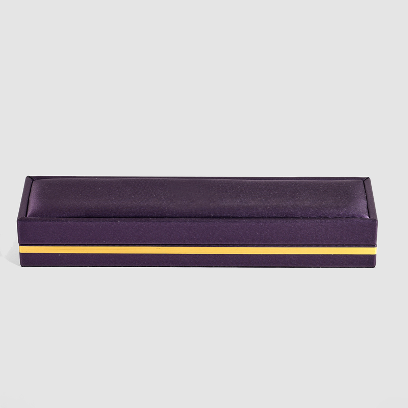 FANXI Custom purple velvet leather jewelry long chain box