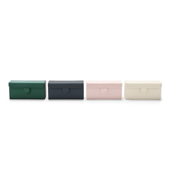 FANXI H176 Packaging Multiple Luxury Ring Display Box Wedding Bulk Custom Logo Green Jewelry Ring Storage Boxes