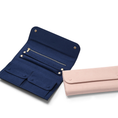 FANXI D063 Travel Jewelry Storage Bag Jewelry roll Microfiber Jewellery Pouch Jewelry Organizer