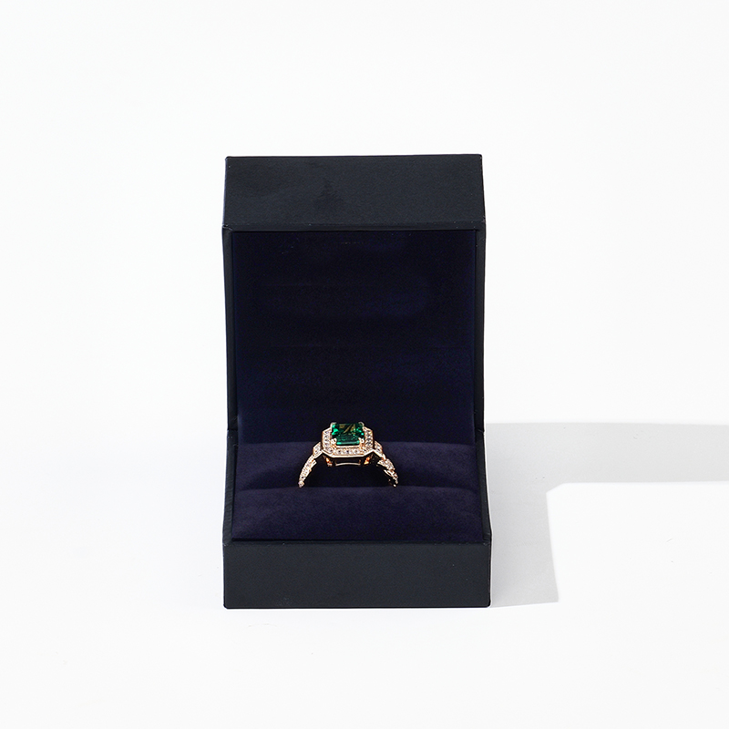 Ring Box Paper Jewelry Packing Box for Fine Jewelry Rings Velvet Box