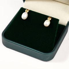 Luxury Earring Ear Stud Velvet Gift Box Custom Logo Wholesale Jewelry Packaging Box