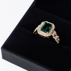 Ring Box Paper Jewelry Packing Box for Fine Jewelry Rings Velvet Box