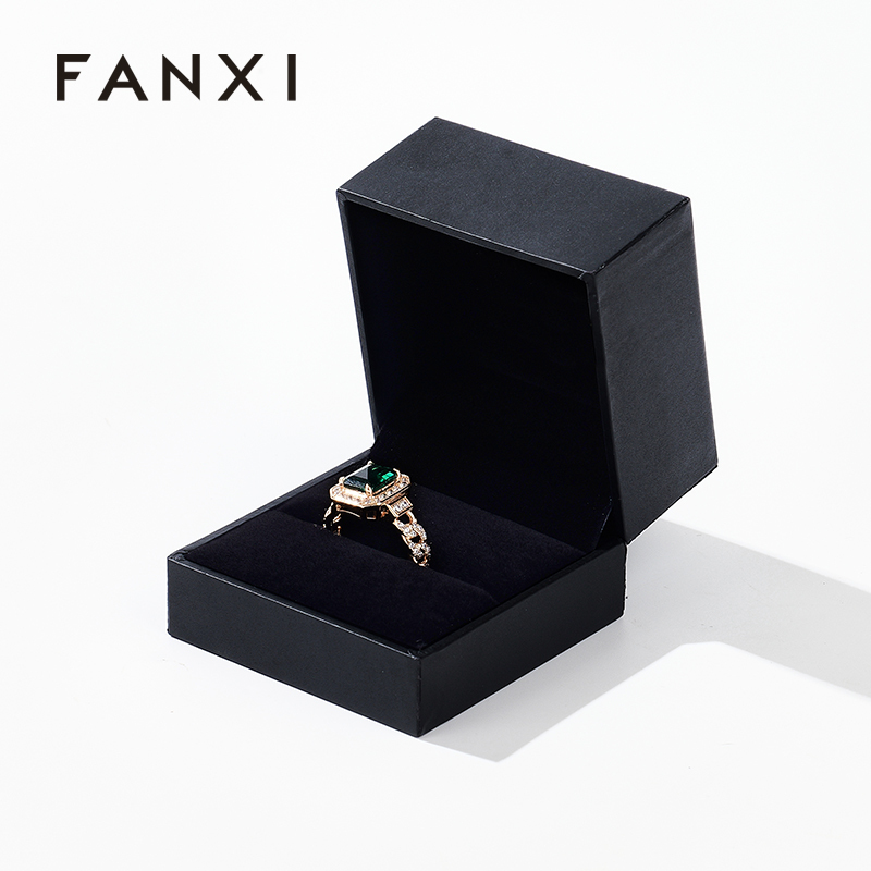 Ring Box Paper Jewelry Packing Box for Fine Jewelry Rings Velvet Box