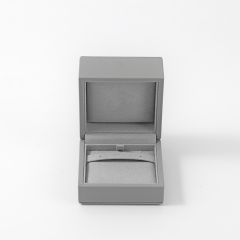 Pu Leather Microfiber Jewelry Packing Box Ring Ear Stud Necklace Packing Box Jewelry Box