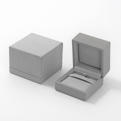 Pu Leather Microfiber Jewelry Packing Box Ring Ear Stud Necklace Packing Box Jewelry Box