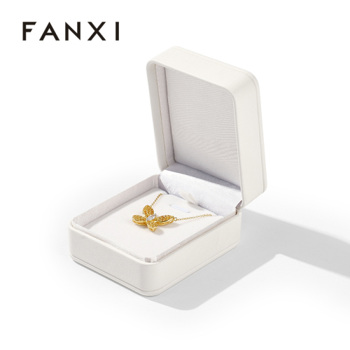 Wholesale Custom Logo Necklace Gift Packing Velvet Jewelry Boxes