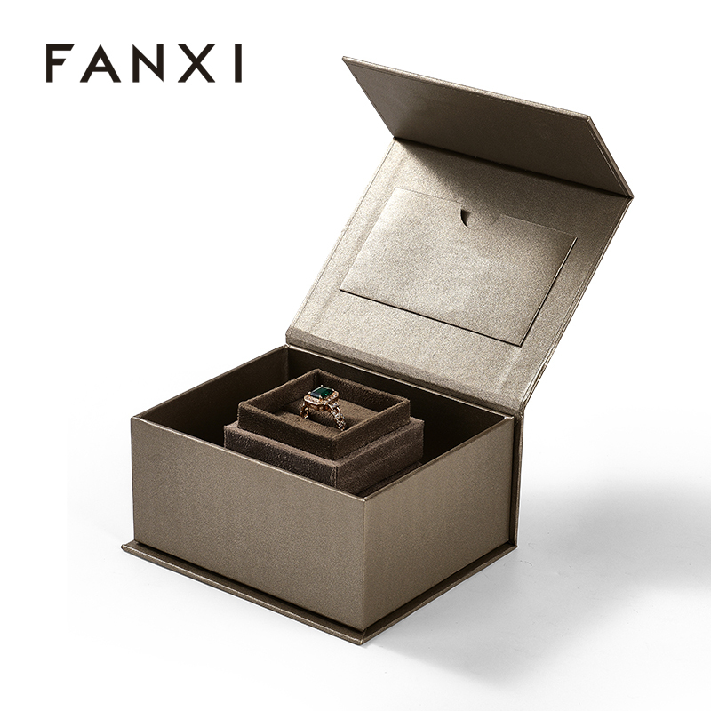 Custom Logo Luxury Jewelry Cardboard Box Magnet Packaging Gift Boxes with Flip Top Magnetic Lid