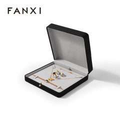 Microfiber Large Jewelry Set Box for Necklace Earring Ring Necklace Bracelet Wedding Jewelry Storage Box Packing