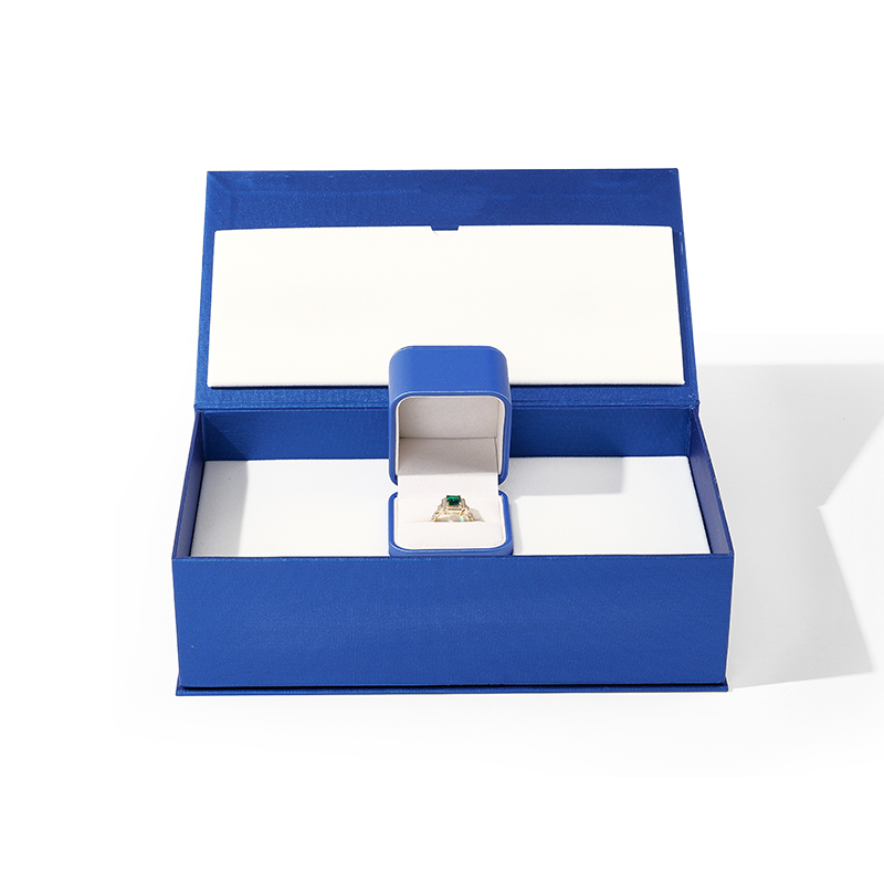 Premium Gift Box Ring Box with Magnetic Closure Lid Gift Jewelry Packaging Rigid Box