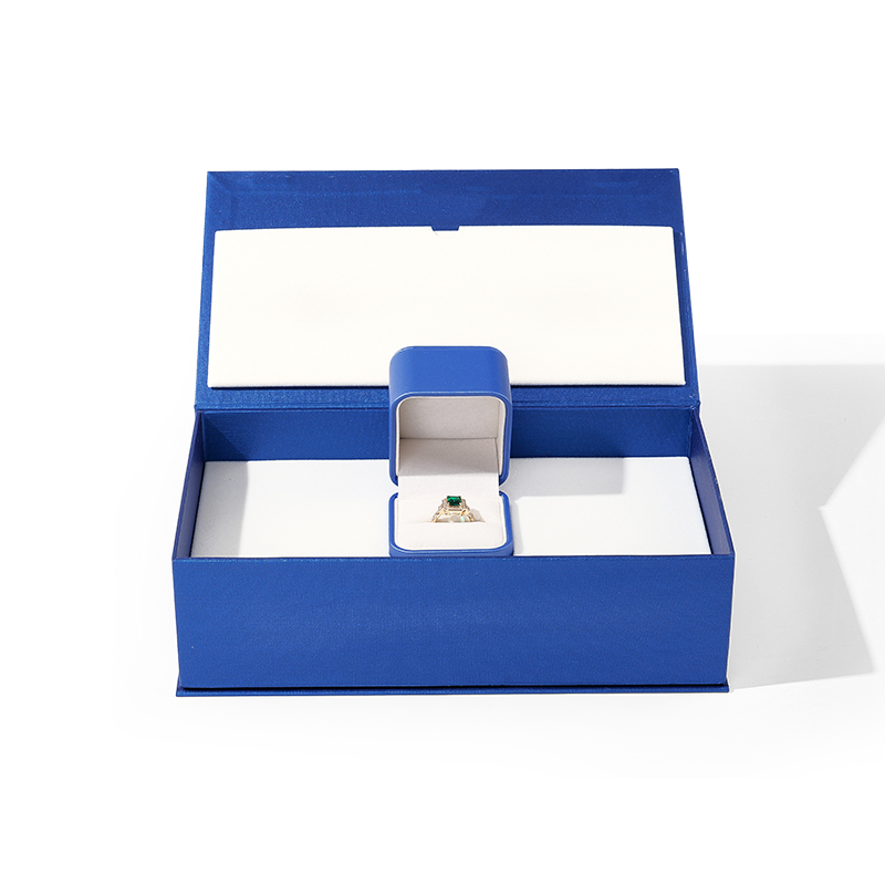 Premium Gift Box Ring Box with Magnetic Closure Lid Gift Jewelry Packaging Rigid Box