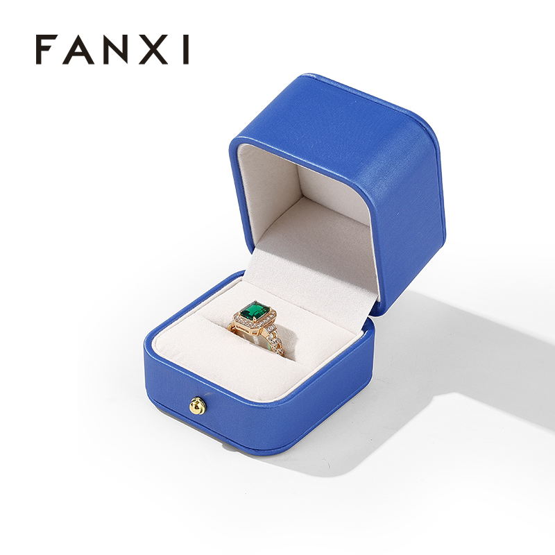 Premium Gift Box Ring Box with Magnetic Closure Lid Gift Jewelry Packaging Rigid Box