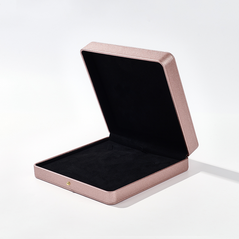 Customized Logo Microfiber Jewellery Box Gift Jewelry Packaging Box Ring Pendant Bracelet Necklace Jewelry Box