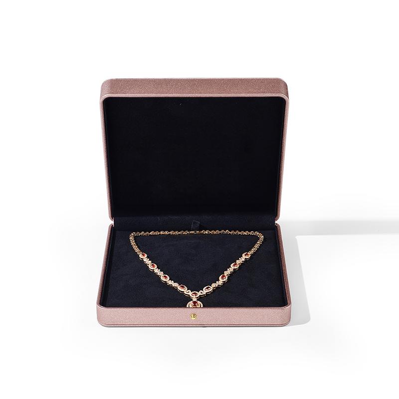 Customized Logo Microfiber Jewellery Box Gift Jewelry Packaging Box Ring Pendant Bracelet Necklace Jewelry Box