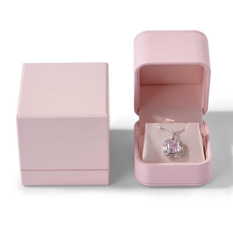 PU Leather Jewellery Box Gift Jewellery Wedding Ring Box Silky Necklace Box