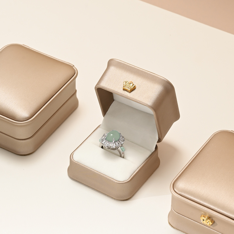 H169 Jewelry Box Custom Logo Wholesale Pu Leather Packaging Box Velvet Ring Necklace Bracelet Jewellery Box