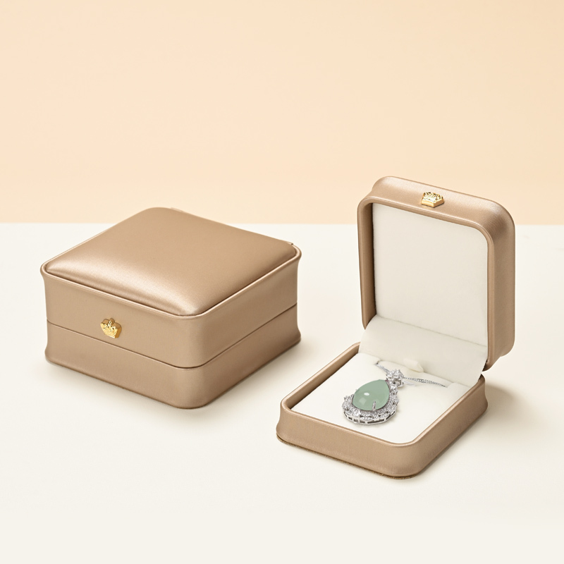 H169 Jewelry Box Custom Logo Wholesale Pu Leather Packaging Box Velvet Ring Necklace Bracelet Jewellery Box