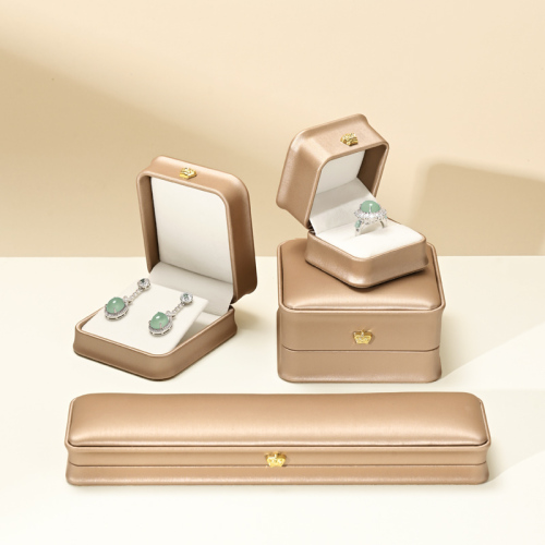 H169 Jewelry Box Custom Logo Wholesale Pu Leather Packaging Box Velvet Ring Necklace Bracelet Jewellery Box