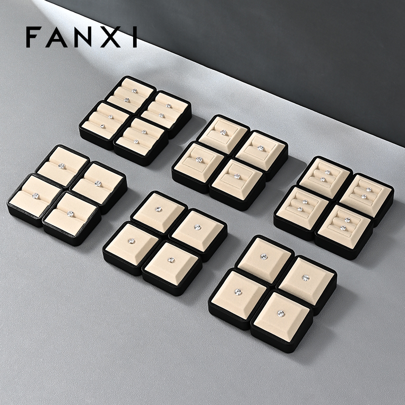 P211 Unique Custom Earrings Metal Display showcase Tray Microfiber Jewelry Organizer Jewelry Tray Display