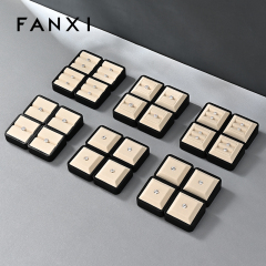 P211 Unique Custom Earrings Metal Display showcase Tray Microfiber Jewelry Organizer Jewelry Tray Display