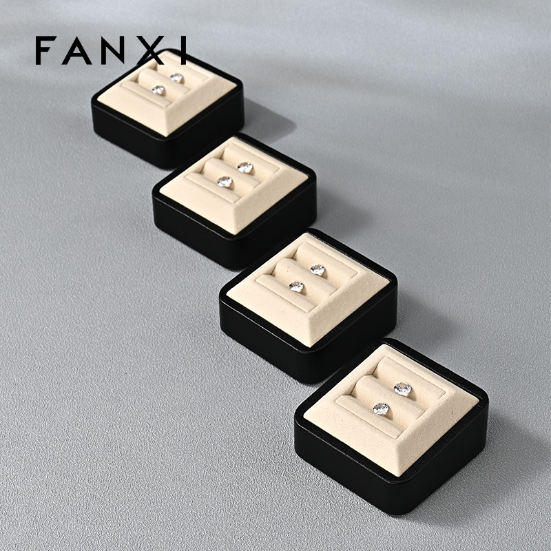 P211 Unique Custom Earrings Metal Display showcase Tray Microfiber Jewelry Organizer Jewelry Tray Display