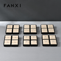 P211 Unique Custom Earrings Metal Display showcase Tray Microfiber Jewelry Organizer Jewelry Tray Display