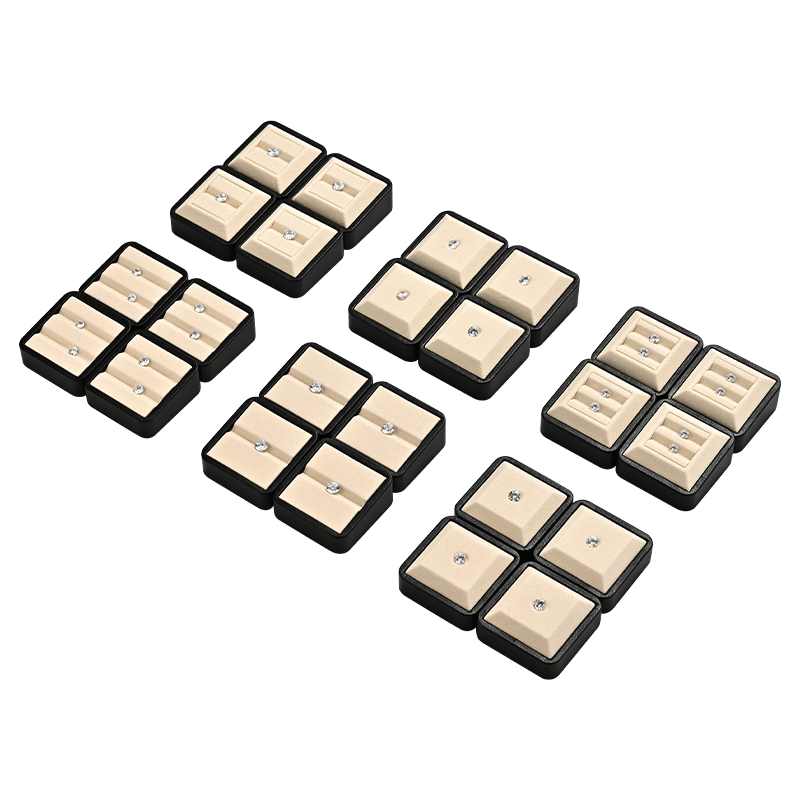 P211 Unique Custom Earrings Metal Display showcase Tray Microfiber Jewelry Organizer Jewelry Tray Display