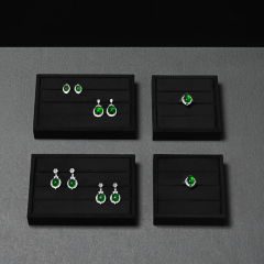 P186 Jewelry Organizers Trays Luxury Custom Jewellery Display Tray Case Box Velvet Jewellery Tray