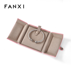 Double Door Open Jewelry Box Velvet Ring Earring Pendant Necklace Gift Box Jewelry Packing Box