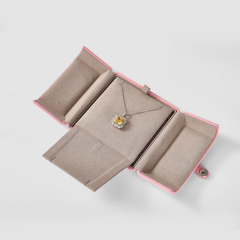 Double Door Open Jewelry Box Velvet Ring Earring Pendant Necklace Gift Box Jewelry Packing Box