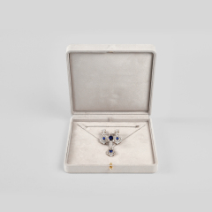 Suede Jewelry Box Packaging for Fine Jewelry Rings Necklaces Bracelets