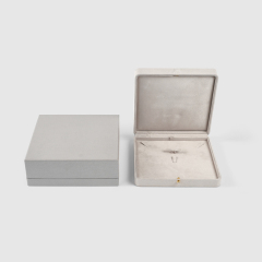 Suede Jewelry Box Packaging for Fine Jewelry Rings Necklaces Bracelets
