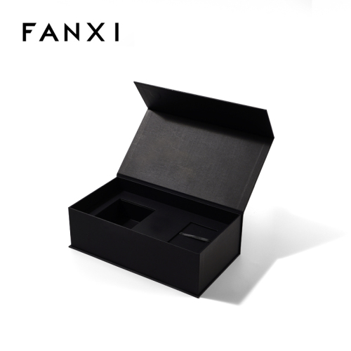 Customized Magnetic Flip Cardboard Boxes Magnet Closure Gift Gift Box