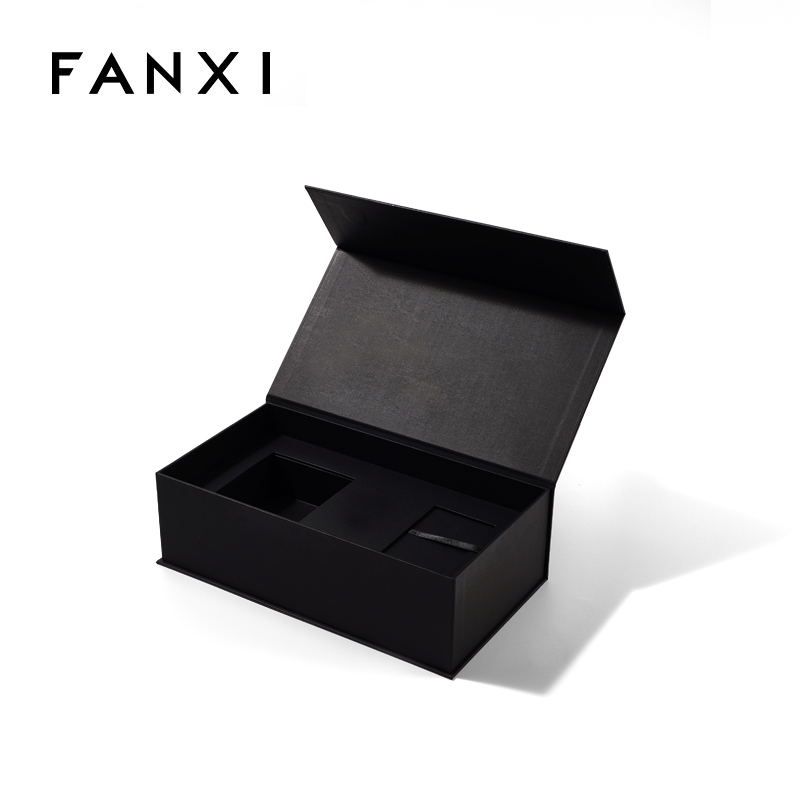 Customized Magnetic Flip Cardboard Boxes Magnet Closure Gift Gift Box