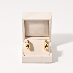 High End Jewelry Box Custom Logo Ring Box Wedding Earring Bracelet Necklace Suede Jewelry Box Packaging Luxury