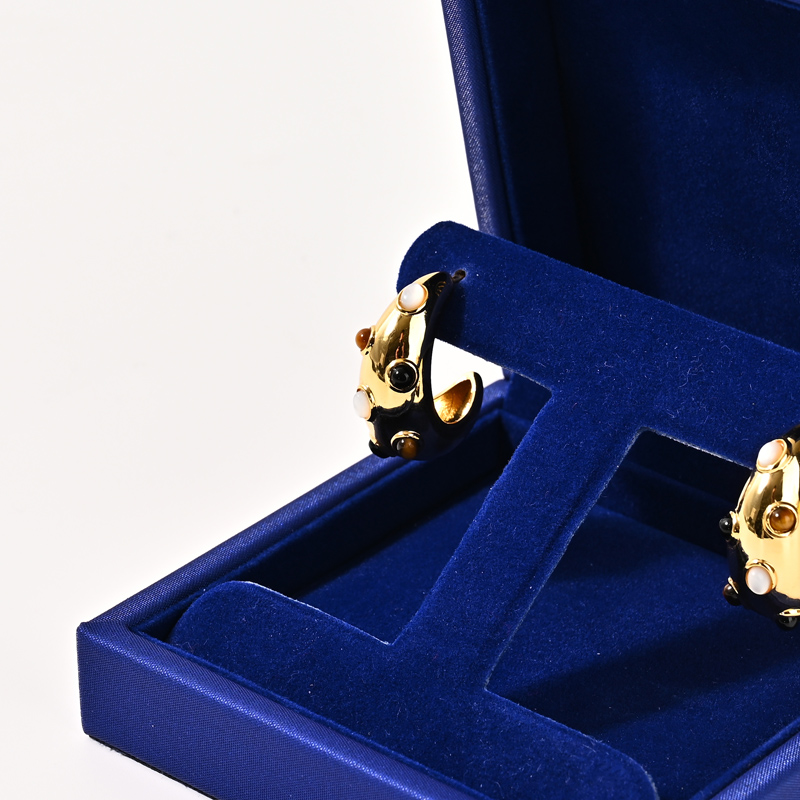 High-end Custom Logo Color PU Leather Jewelry Gift Packaging Set Boxes for Luxury Jewellery