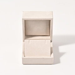 High End Jewelry Box Custom Logo Ring Box Wedding Earring Bracelet Necklace Suede Jewelry Box Packaging Luxury