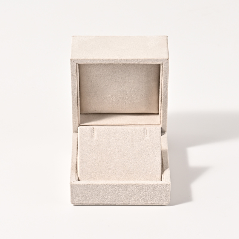 High End Jewelry Box Custom Logo Ring Box Wedding Earring Bracelet Necklace Suede Jewelry Box Packaging Luxury