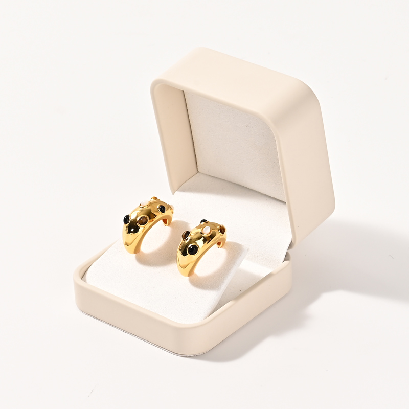 Professional Custom Elegant Jewelry Package Box Suede Wedding Double Ring Boxes for Packaging
