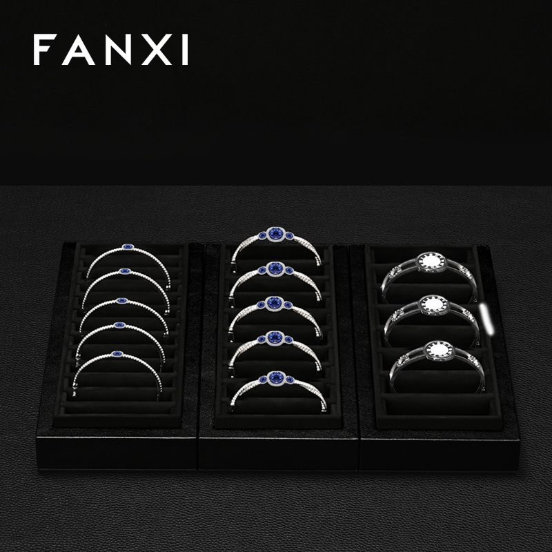 H185 Wholesale Custom Logo Luxury Velvet Gift Jewelry Packaging Box for Bracelet Storage Box