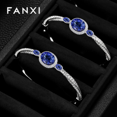 H185 Wholesale Custom Logo Luxury Velvet Gift Jewelry Packaging Box for Bracelet Storage Box