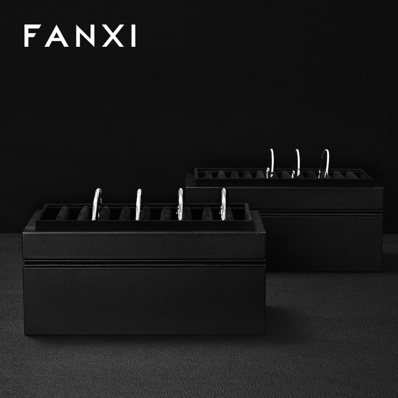 H185 Wholesale Custom Logo Luxury Velvet Gift Jewelry Packaging Box for Bracelet Storage Box