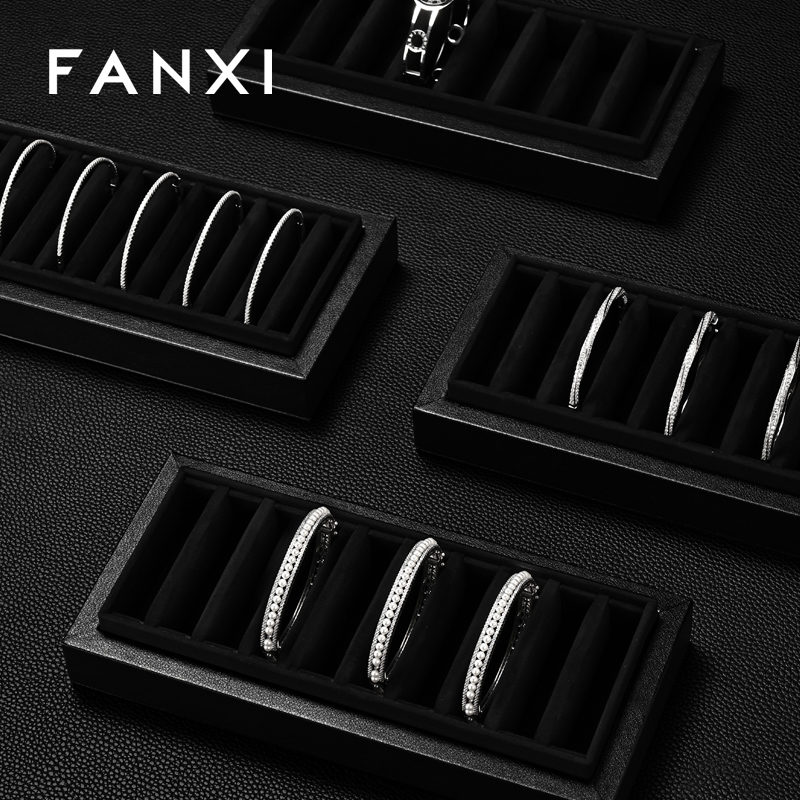 H185 Wholesale Custom Logo Luxury Velvet Gift Jewelry Packaging Box for Bracelet Storage Box